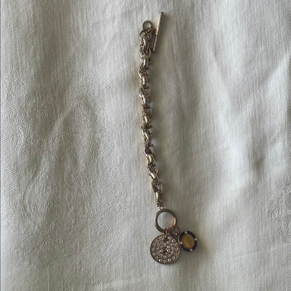 Guess Gold and Silver Charm Bracelet